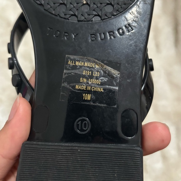 TORY BURCH Women's Studded Jelly Thongs Sandals Flats - Picture 11 of 12